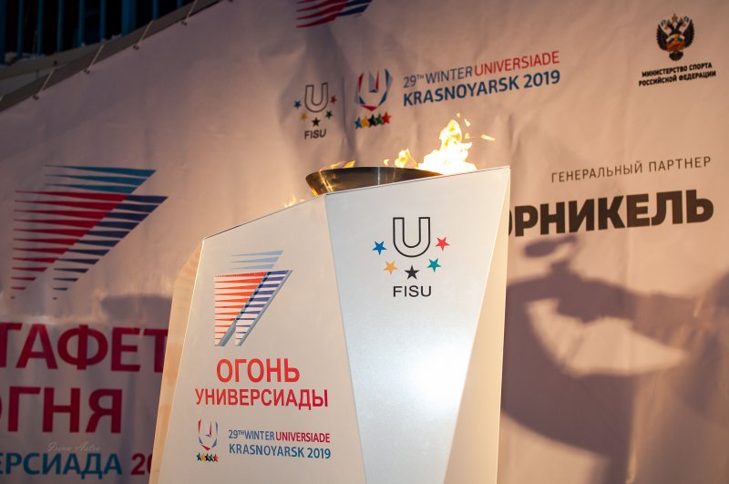 Огонь Универсиады-2019 в Норильске
