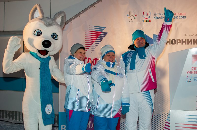 Огонь Универсиады-2019 в Норильске